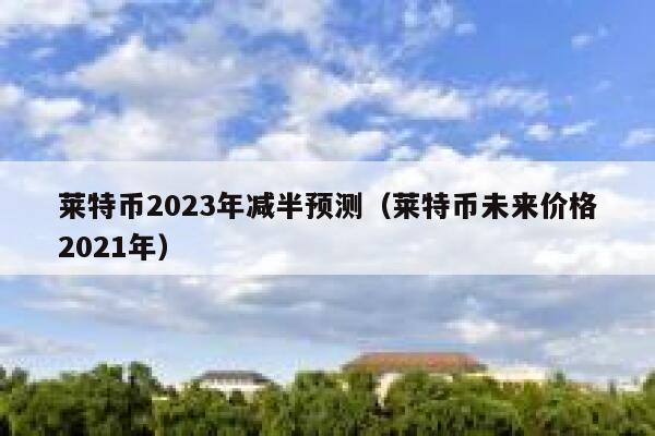 莱特币第二次减半时间(莱特币减半结束后还会大涨吗)